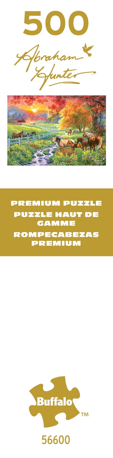 Buffalo Games September Pasture 500-Piece Interlocking Jigsaw Puzzles for Adults Ages 14+