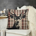 thumbnail image 2 of Christmas Decorative Throw Pillow Cover, Red Black Check Home Farmhouse Decoration Decor for Sofa Couch, 2 of 5
