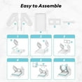 thumbnail image 4 of NefLaca Shipping Label Holder, Thermal Label Holder for Rolls and Fan-Fold Labels, Desktop Label Printer Accessory for Office, Home, 4 of 6