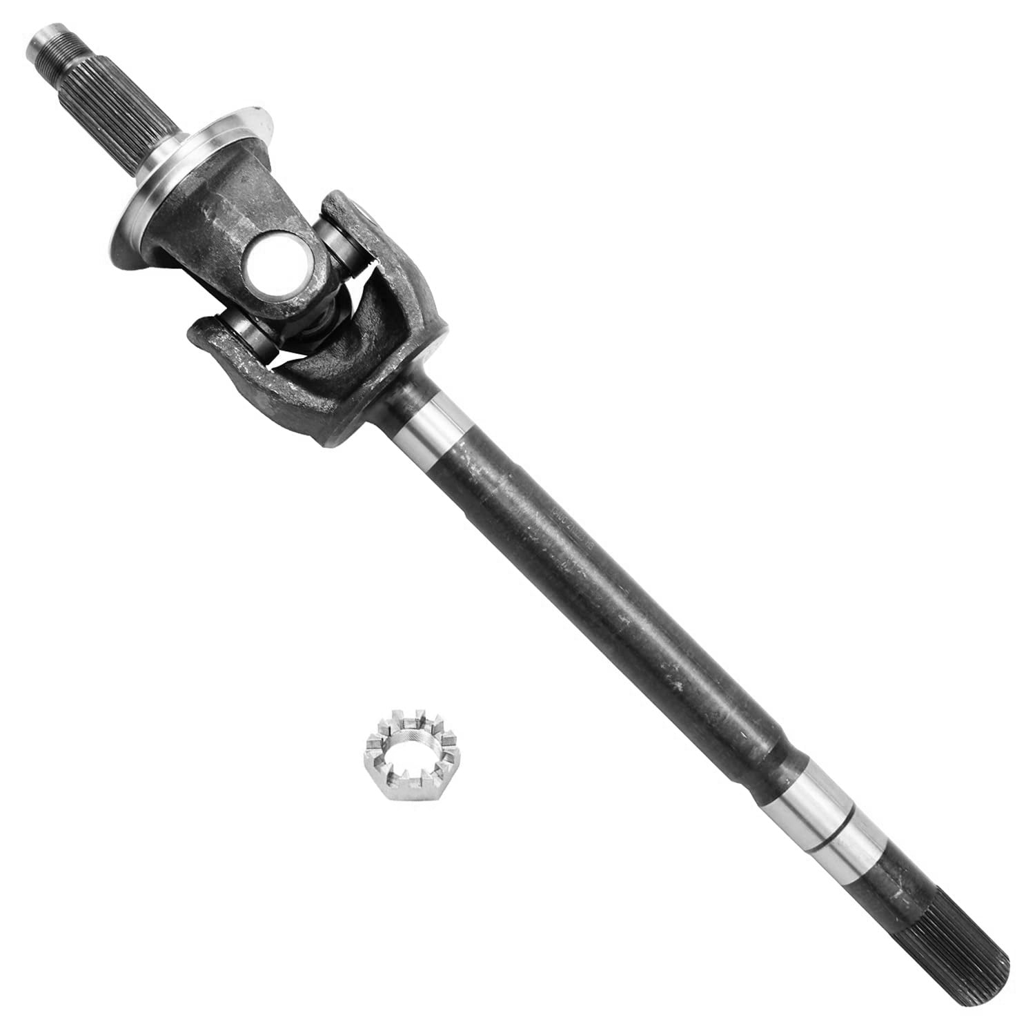 Detroit Axle - Front Left U-Joint Axle for 03-08 Dodge Ram 2500 3500, Driver Side Axle w/U-Joint 2003 2004 2005 2006 2007 2008 Replacement