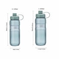thumbnail image 2 of Reusable Plastic Water Bottle with Screw Top Lid Leak Resistant Sports Bottle for Gym Office Travel Outdoor Use, 2 of 3