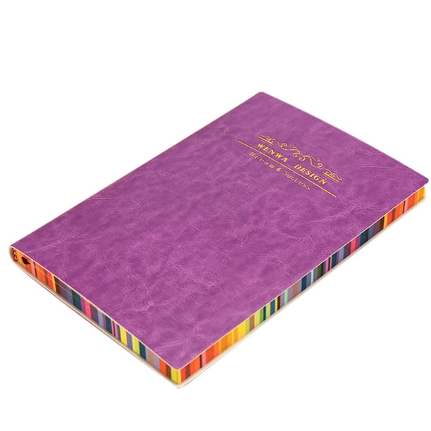 Cuaderno Rainbow Edge A5 de cuero, planificador diario semanal, libro, gestión del tiempo, oficina, escuela, cuaderno de papel de viaje Inevent WJU1558-09