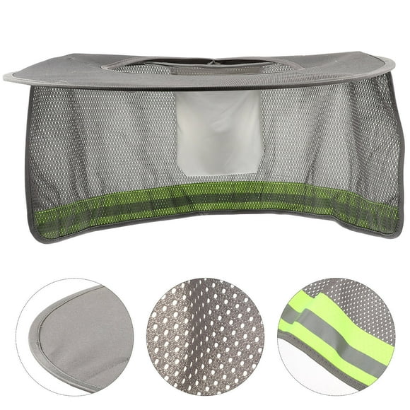 Pawsdot Hard Hat Brim Guard Sun Protection Grey Polyester 1Pcs for Hiking