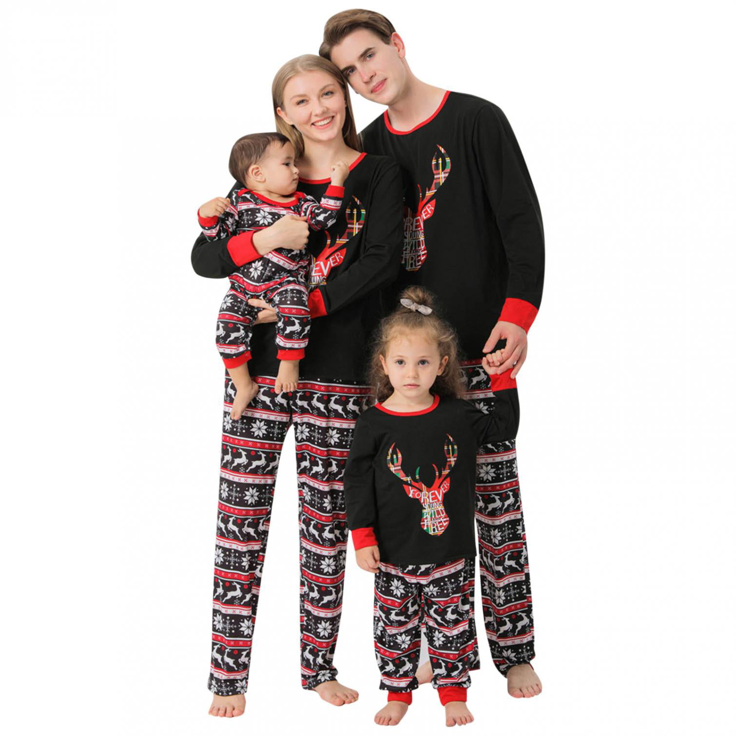 Carters Infant Girls Red Polka Dot Fleece Reindeer Christmas Sleeper Pajama 6m