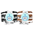 thumbnail image 1 of Pulsera pareja de cuerdas de cuero Unbranded M, 1 of 3