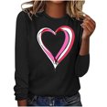 thumbnail image 1 of Birdeem Mode Femmes Décontracté Manches Longues Imprimé Col Rond Blouse Ample Hauts, 1 of 1