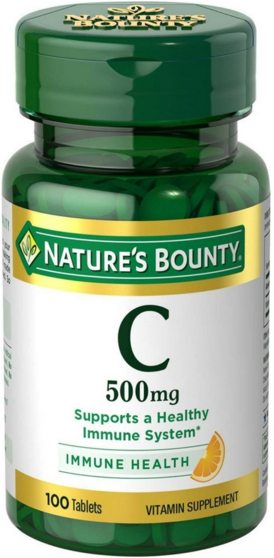 Nature's Bounty Vitamin C 500 mg Tablets 100 ea (Pack of 2)