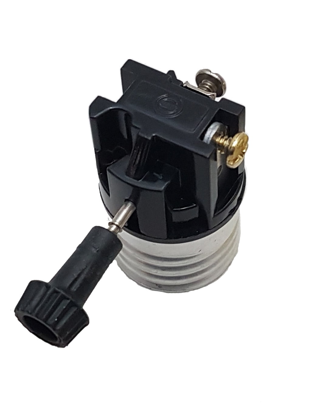 B&P Lamp® Brass Plated Finish Table Lamp Wiring Kit with a 9 Inch Harp and 3-Way Socket