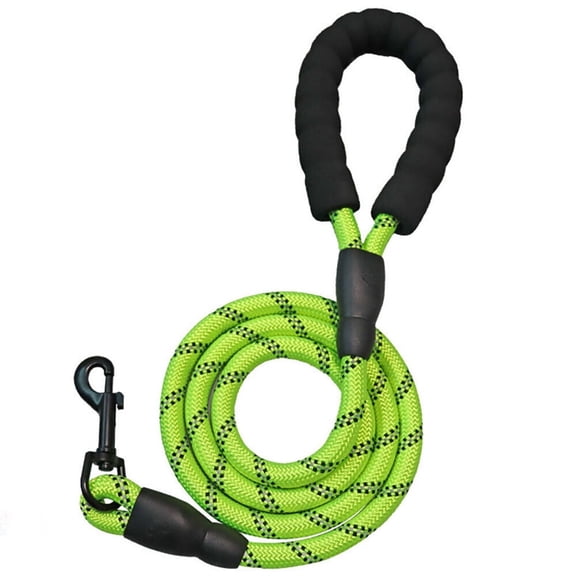 LQCrafK Dog Leash 10FT Large Pet Rope Heavy Duty Reflective Nylon Leads w/ Comfy Handle
