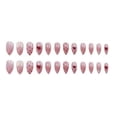 thumbnail image 1 of Uñas postizas HUOGUO Pearl Wear Long Fashion con pegamento, 24 unidades, 1 of 4