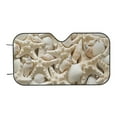 thumbnail image 7 of Fotbe Starfish and Sea Shells Car Windshield Sunshade | Sun Visor Protector Front Window Shade, Keeps Out UV Rays, Keeps Your Vehicle Cool-Small, 7 of 7