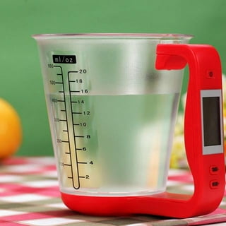 Tureclos Electronic Measuring Cup Multi-function Digital Measuring Jug Kitchen Weigh Milk Water Oil Volume Cup Scale, Size: 16, Black