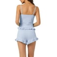 thumbnail image 3 of INSPIRE CHIC Women's Pajama Sets 2 Piece Cami Tops and Shorts Sleepwears Loungewear M Blue, 3 of 6