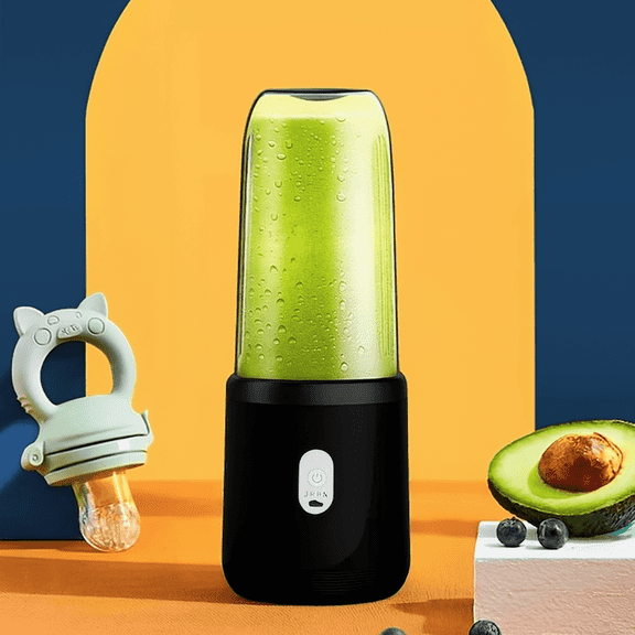 400ml Mini Electric Portable Juicer – USB Rechargeable Travel Blender - Black
