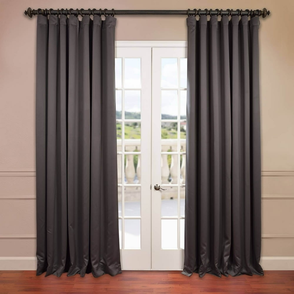 Exclusive Fabrics Extra Wide Thermal Blackout 96inch Curtain Panel