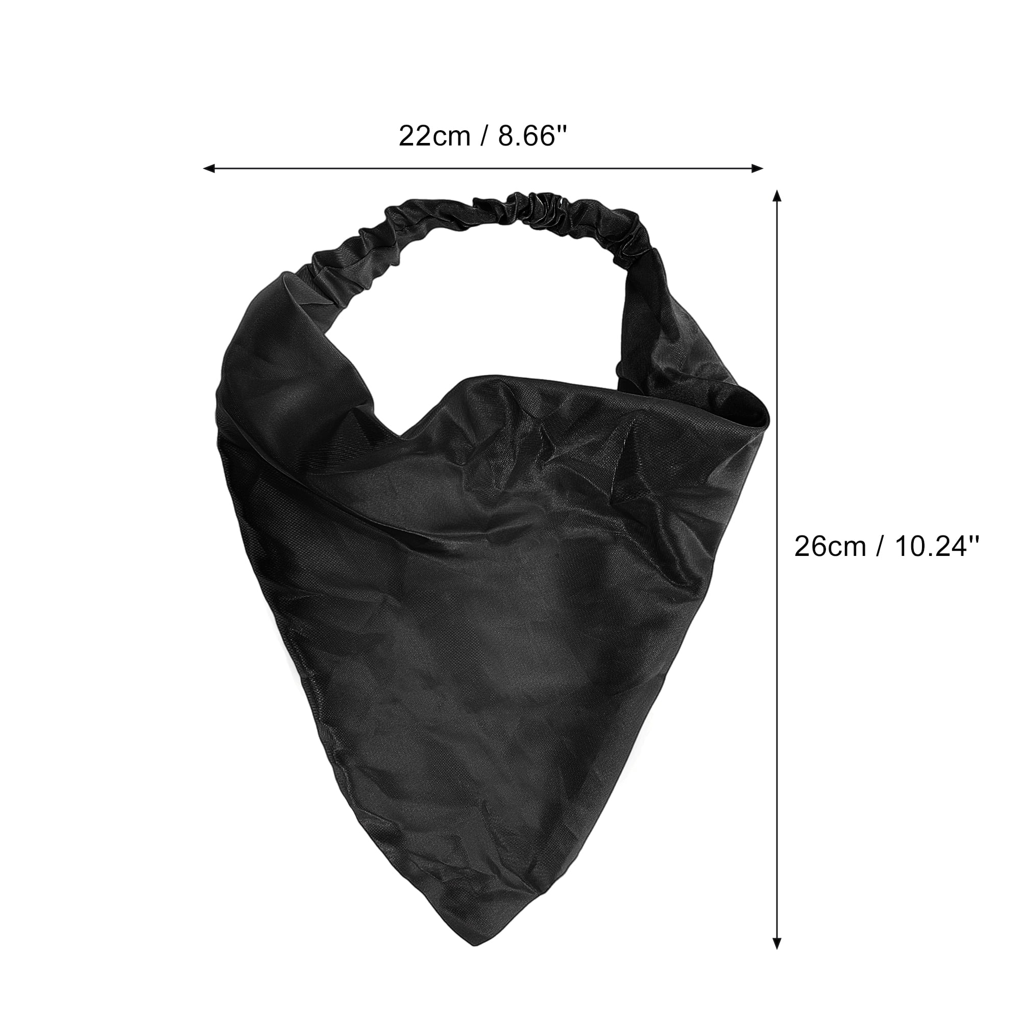 Unique Bargains 1pc Fashion Satin Headwrap for Everyday Use Black