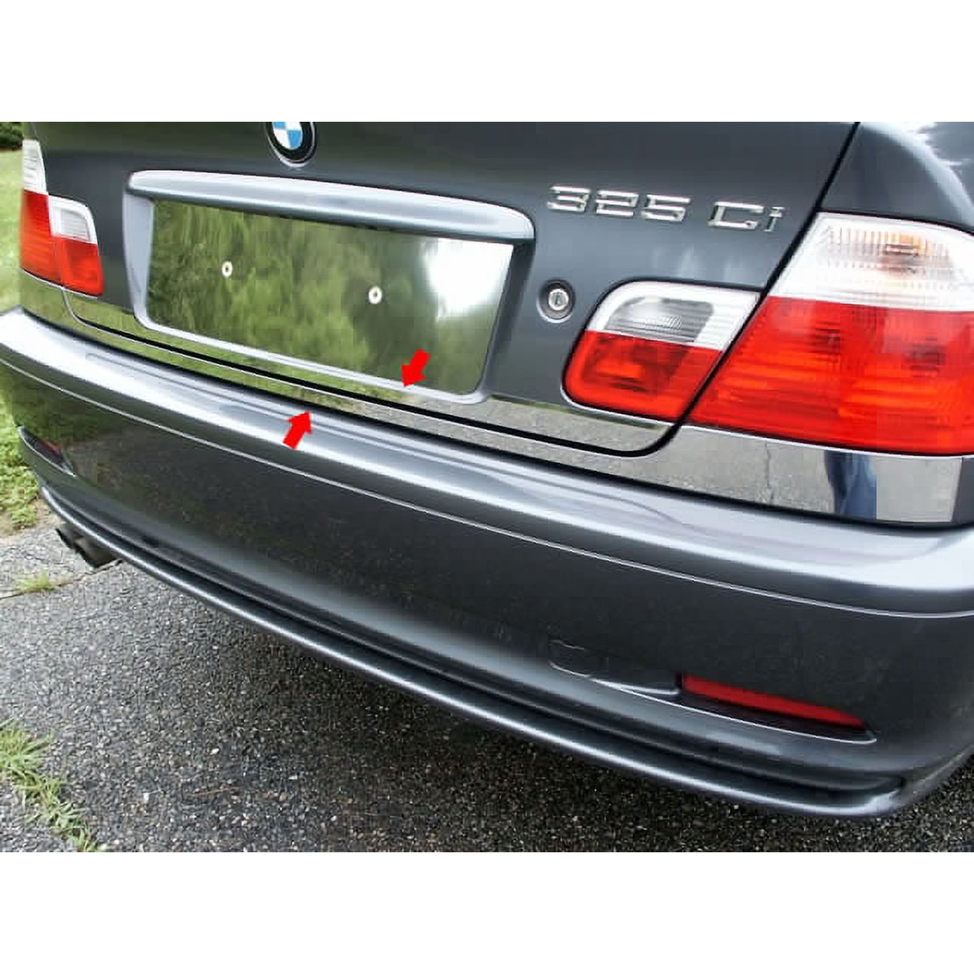 Stainless Steel Rear Deck Accent 2Pc Fits 2001-2005 BMW 3 Series RD25900 QAA