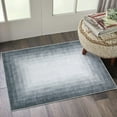 thumbnail image 2 of CAROMIO Rug Modern Bordered Area Rug for Living Room Dining Room Rug Bedroom Carpet Indoor Non Skid Rubber Backed Rugs, 2' x 3' Gray, 2 of 7