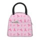 thumbnail image 1 of Balery Breast Cancer Awareness 1 Bolsa de Almuerzo para Mujeres, Caja de Almuerzo, Bolsa de Almuerzo Pequeña Impermeable, Tote de Almuerzo Reutilizable con Gran Capacidad, 1 of 6