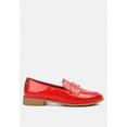 thumbnail image 2 of MEANBABE Semicasual Stud Detail Patent Loafers in Red, 2 of 6
