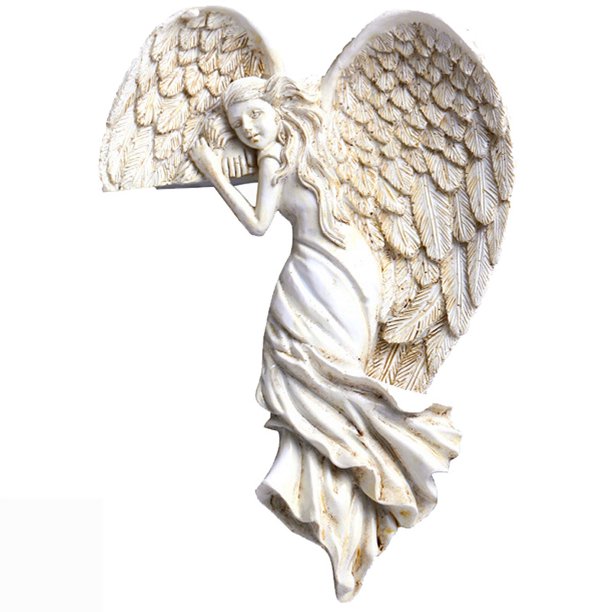 Adorno de marco de puerta de Ángel, adornos de marco de puerta de Ángel de resina Vintage, decoraciones colgantes W300 Z