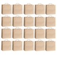 thumbnail image 3 of 50 bolsas de papel marrón reciclables para compras, ideales para regalos navideños y venta al por menor. 39x36x19cm, 3 of 9