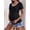 Black, variant on Casual Ribbed Scoop Neck Short Sleeve Maternity Top
