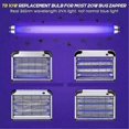 thumbnail image 4 of 10-Pack Replacement Bulbs for Indoor Insect Zappers, 10W T8 F10W 13-Inch Light Tubes, 4 of 5