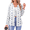 Geometric-White, variant on Womens Button Down Shirts V Neck Long Sleeve Shirt Printed Business Work Blouses Dressy Casual Fall Tops