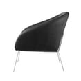 thumbnail image 4 of Nicole Miller Accent Chair Kamryn Charcoal PU Leather, Charcoal/Silver, 4 of 10
