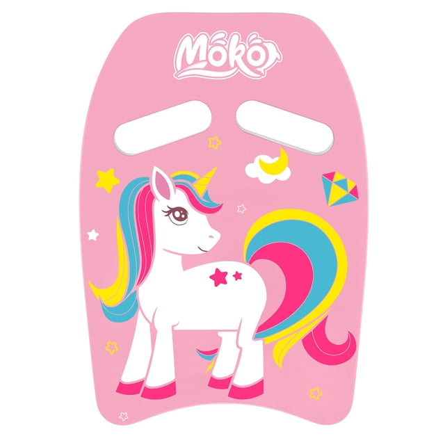 Swim Kickboard MoKo Cartoon, entrenamiento de natación para niños, unicornio rosa