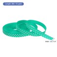 thumbnail image 2 of Uxcell Grosgrain Ribbons with White Dots Ribbon Bow Decoration Crafts Gift Wrapping Wedding Blue Green 10 Yards 3/8 Inch, 2 of 7