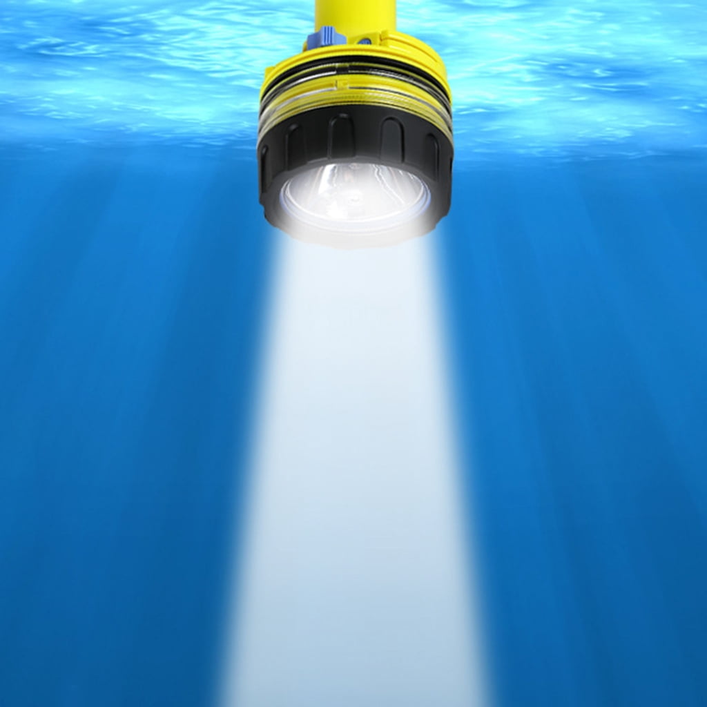 Necvior Diving Flashlight Torch Underwaters IPX8 Watertight LED Flashlight Diving Light