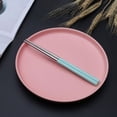 thumbnail image 2 of Stainless Chopsticks Polished Reusable Chopsticks Dishwasher Non Slip Square Chopsticks As Present Gift Fit Kitchen Dinner, 2 of 9