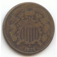 thumbnail image 1 of 1871 Two Cent Piece, 2c, Problem Free VG+, 1 of 2