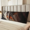 thumbnail image 6 of Picia Abstract White Dragon Body Pillow Cover - Super Soft Microfiber 20x54 Body Pillow Case - Envelope Closure, Wrinkle, Stain Resistant Body Pillow Cover,Elegant Bedding, 6 of 8