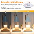 thumbnail image 4 of Hyindoor Candle Warmer Lamp Wax Melt Warmer for Scented Wax with 2 GU10 Bulbs, Birthday Gifts for Women, Mom Gifts Idea  (White), 4 of 9
