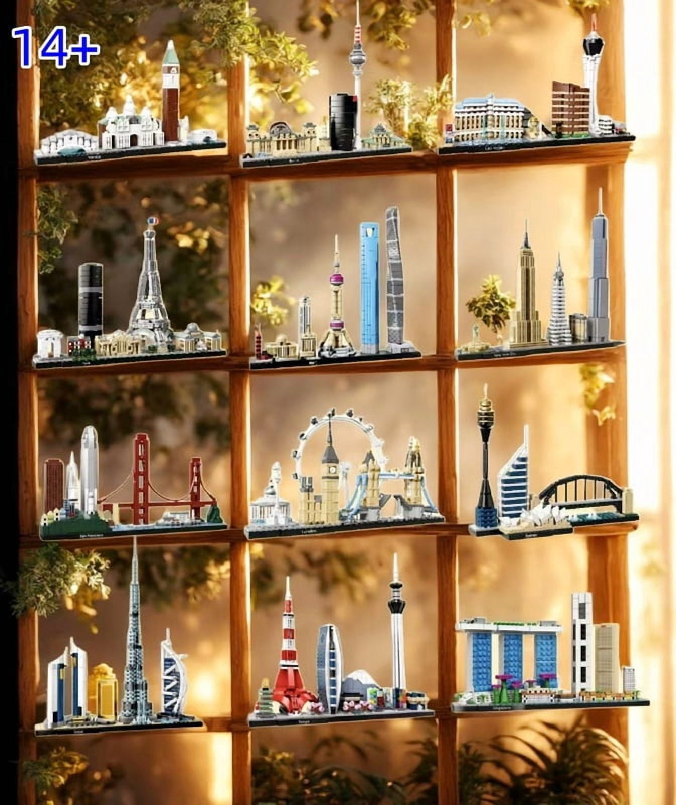 Architecture London Chicago Shanghai Tokyo Berlin Venice San Francisco Building Blocks Classic City Models Children's Toys
