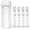 white, variant on 4 in 1 Travel Dispenser Set, 4 Pack 30ML Refillable Travel Toiletry Bottles, Leak Proof Portable Containers for Shampoo, Body Wash & Detergent, Green