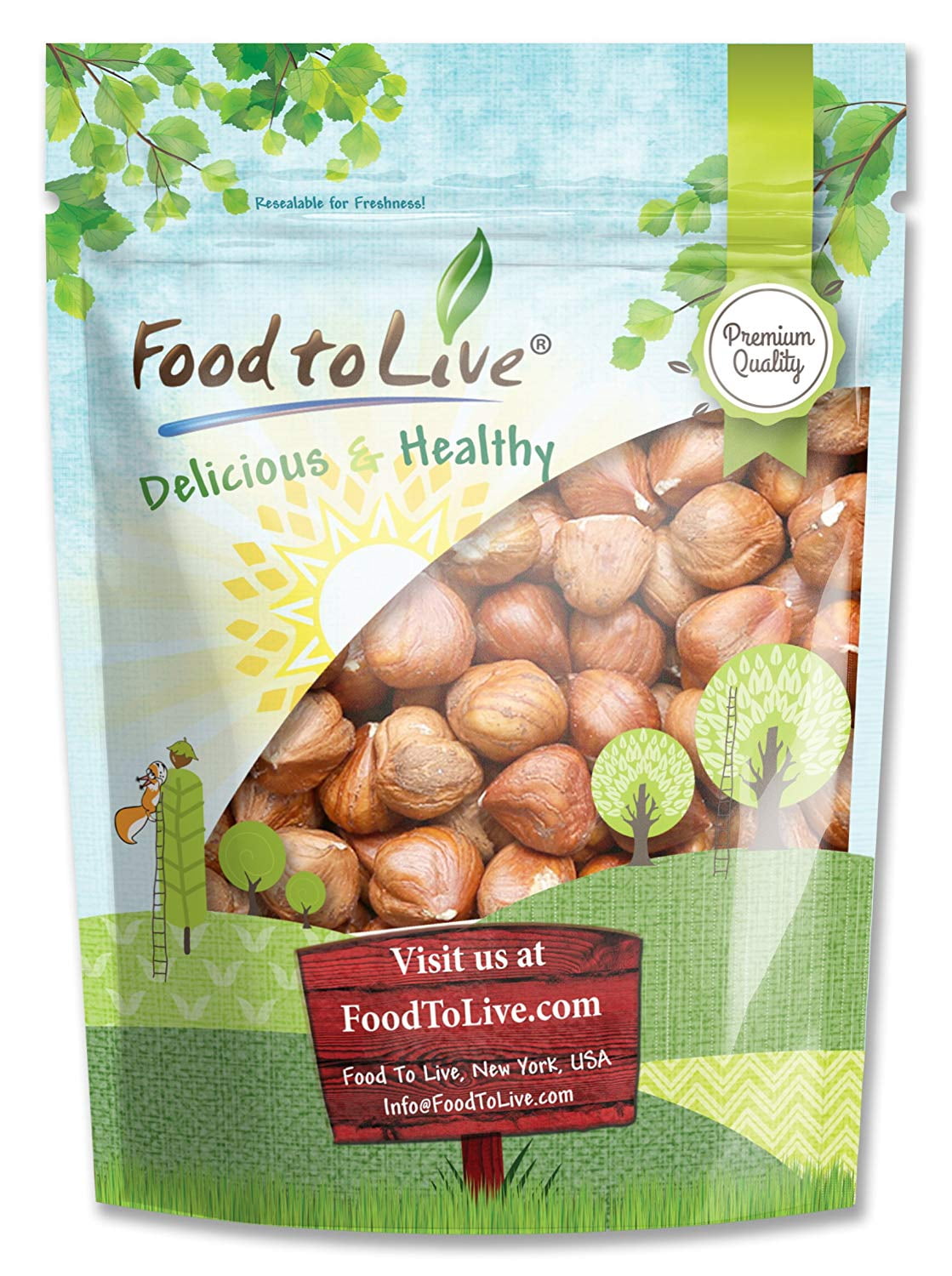 Oregon Hazelnuts, 1 Pound Kosher, Raw Filberts, Vegan by Food to