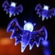 thumbnail image 3 of Luces de cadena LED de murciélago Luces decorativas de cadena de Halloween para fiesta en casa sin fiesta (20 lámparas, azul), 3 of 6