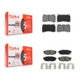 thumbnail image 1 of SIM Front Rear Semi-Metallic Brake Pads Kit for Car 2017 Subaru BRZ Base with Brembo Brakes KSM-100005, 1 of 8