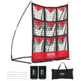 thumbnail image 1 of VEVOR 9 Hole Baseball Net, 49"x42" Softball Baseball Training Equipment for Hitting Pitching Practice, Portable Quick Assembly Trainer Aid with Carry Bag, Strike Zone, Ground Stakes, for Youth Adults, 1 of 9