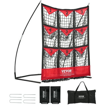 CHAMPRO Baseball/Softball Pitcher's Safety L-Screen On-Field Practice Net, 7'x7