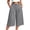 Z62 Gray, variant on Mifsaly Plus Size Cropped Linen Pants Women Pleated Front High Waist Capris Lightweight Flowy Everyday Casual Work Office Bottoms with Pockets Army Green,XXXXL