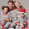 thumbnail image 2 of Conjunto de pijamas navideños de algodón para hombre y mujer, ropa de dormir informal para parejas, traje de Reno y árbol de Navidad, 2023, 2 of 4
