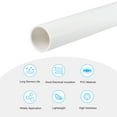 thumbnail image 3 of Uxcell Rigid Round Pipe White 1.1 x 1.26"(ID*OD) High Impact for Water Pipe Crafts Cable Sleeve, 3 of 6