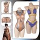 thumbnail image 2 of Traje de baño de cosplay de Eve, disfraz de fantasía de Stellar Blade para mujer y niña, conjunto de bikini, mono, traje de carnaval de Halloween, 2 of 5