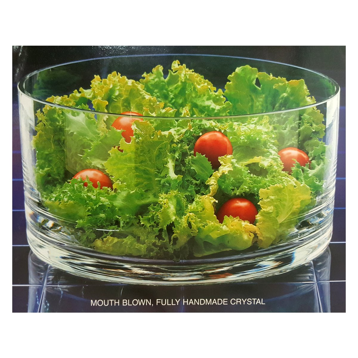 Classic Serving Crystal Glass Salad Bowl by Colony Crafts Table Delight