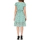 thumbnail image 3 of Vestido Midi de Invitada de Boda Floral con Cuello Cuadrado y Mangas de Volante para Mujeres INSPIRE CHIC Verde S, 3 of 5